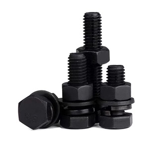 Stock de fábrica M3 M5 M6 <span class=keywords><strong>M8</strong></span> M10 M12 M16 * 60 <span class=keywords><strong>CS</strong></span> Gr4.8/8,8/10,9/12,9 DIN931/933 Perno de tuerca hexagonal Arandela de acero simple Fabricantes OEM/ODM - Product Image 1