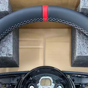 Volant sport en fibre de carbone/cuir/daim pour <span class=keywords><strong>Audi</strong></span>, remplacement pour TT/A3/A6/Q5/Q8/RS3/RS6/S5/8Y 2022-2009 - Product Image 4