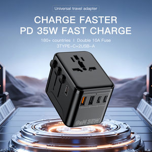Extension Cord Universal Travel Adapter <strong>USB</strong> Travel Adaptor <strong>Multi</strong> Plug <strong>Charger</strong> World Power GaN Fast Travel <strong>Charger</strong> Socket - Product Image 2