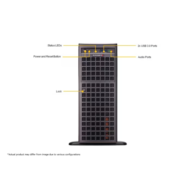 Supermicro SYS-740GP-TNRT 4U Tower GPU Server for High-Performance Computing and AI Training