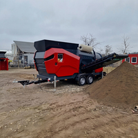Grande machine de criblage rotative à tambour pour le compost, le sable et la terre de surface