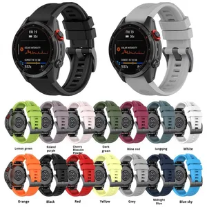 רצועת ספורט מסיליקון ZH עם אבזם לחצן לשעוני Garmin Fenix8/7/7X/6 20/22/26 מ\\\"מ Fenix3 HR/9 תוצרת סין - Product Image 2