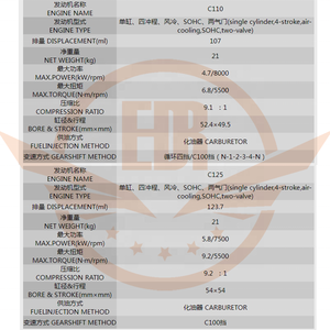 CQJB Loncin moto C110/<span class=keywords><strong>125</strong></span> moteur monocylindre quatre <span class=keywords><strong>temps</strong></span> refroidi par Air électrique/coup de pied ensemble de moteur de démarrage - Product Image 5