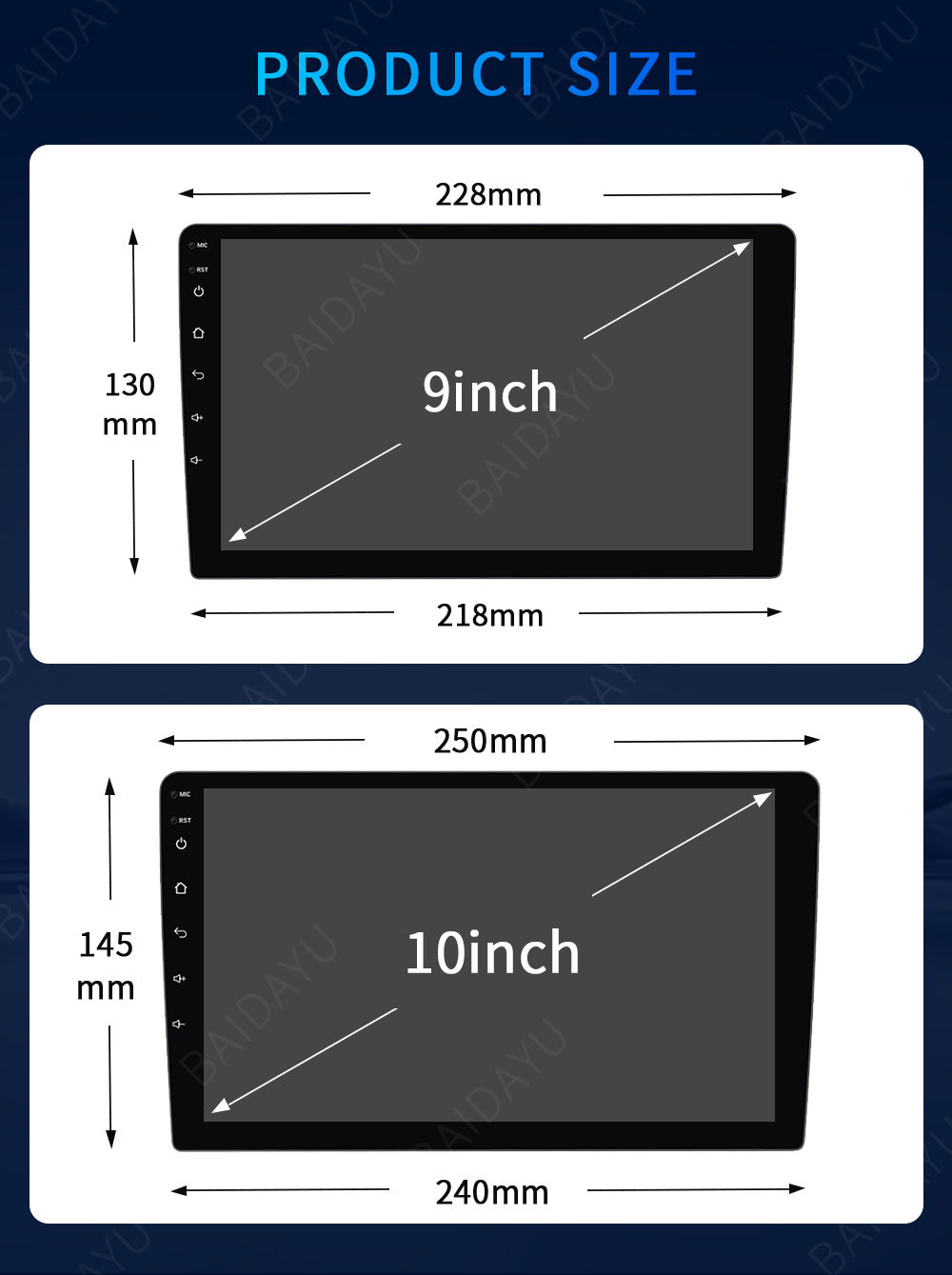 Android TS7 Car Radio 2+32GB 9inch Universal IPS Touch Screen
