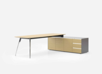 Mobilier en forme de L Table de patron Bureau de direction moderne Table de bureau en bois pour bureau Hôtel École