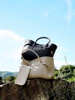 Sacs fourre-tout pour femmes en cuir de vachette pleine fleur, grande capacité, avec fermoir à bascule et petite pochette amovible, sac à main quotidien pour femmes