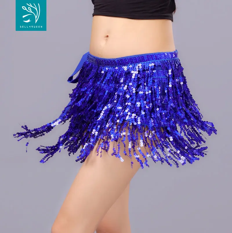 Sequin Buikdans Hippe Sjaal Met Kwastje Bellyqueen