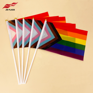 <span class=keywords><strong>Drapeau</strong></span> de main «arc-en-ciel» en Polyester, bijou de la chance, nouvelle tendance, - Product Image 2