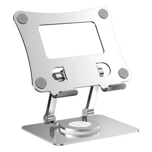 Soporte Plegable Giratorio de 360 Grados con Doble Eje y Gran Capacidad de Carga, Soporte de Escritorio de Acero al Carbono para Tablet, <span class=keywords><strong>iPad</strong></span>, Pintura y Juegos - Product Image 1