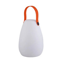 Lampe de camping LED blanche portable à luminosité réglable, design étanche avec corps en plastique pour usage extérieur, jardin et situations d'urgence