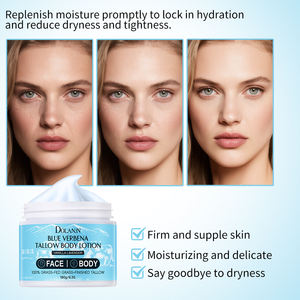 Baume Fouetté Hydratant Visage et Corps au Suif <span class=keywords><strong>de</strong></span> Bœuf Nourri à l'Herbe, Huile <span class=keywords><strong>de</strong></span> Coco, Cire d'Abeille et Verbena OEM pour la Peau - Product Image 4