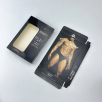 Boîte en papier pliable recyclable personnalisée avec fenêtre pour l'emballage et la présentation en magasin de sous-vêtements pour hommes