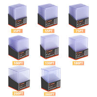 Protège-cartes transparents personnalisés tendance 35Pt 3x4 en PVC pour cartes de visite