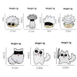 Nuovo cartone animato Anime periferico Gojo Satoru, Shougo Fushiguro, e Megumi Fushiguro Avatar combinazione Versatile accessorio spilla - Product Image 5