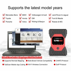 เครื่องสแกนวินิจฉัย TabScan T6 Pro Max 13 in 1 ระดับ OE รองรับ VCI พร้อมฟังก์ชั่น CAN FD DoIP J2534 สำหรับการโปรแกรมและการทำรีโมทแมปปิ้ง สำหรับรถยนต์เบนซ์ บีเอ็มดับเบิลยู วีเอจี และปอร์เช่ - Product Image 4