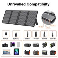 Panneaux solaires portables monocristallins pliables à haute efficacité (23,5 %) avec ports USB-C, Type-C et DC pour le camping et la randonnée