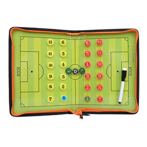 Table de football tactique pliable en cuir PU avec fermeture éclair à double glissière et bande magnétique pour sports multiples - Product Image 5