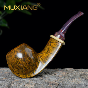 Muxiang Handmade Briar Wood Smoking Pipe Freehand Shape For Men Tobacco Pipe - Product Image 1