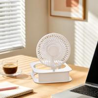 Mini ventilateur de refroidissement rechargeable par USB, batterie au lithium, portable, boîte en plastique, pour extérieur, camping, bureau, ventilateur de table électrique à suspendre au mur