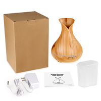 Diffuseur d'aromathérapie à grain de bois de grande capacité 400 ml, diffuseur d'huiles essentielles à brume fraîche pour un usage domestique, diffuseur d'huiles essentielles