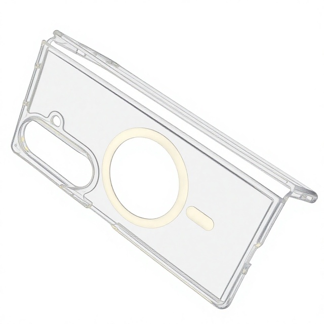 Shockproof Magnetic Clear Case for Samsung for Galaxy Z Fold 8 Transparent Protective Cover Slim Hard Back Housing