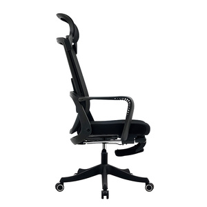 Silla de oficina con respaldo alto de malla giratoria ergonómica de altura ajustable convertible ejecutiva moderna para gerente/personal - Product Image 5