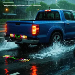 24-inch Devil Eye <strong>LED</strong> Truck Tailgate Lights <strong>Red</strong> Sequential Rotating <strong>LED</strong> Light RGB Flashing <strong>LED</strong> Truck Light Bar for Trucks - Product Image 3