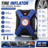 Compresseur d'air pour voiture 12V avec jauge analogique et cylindre métallique OEM