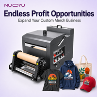 Machine à secouer DTF NUOYU A3, nouvelle version 110V/220V, prête pour les marchés mondiaux, prix direct usine, support à vie, impression personnalisée de t-shirts