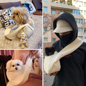 Tas Travel Anak Anjing Bernapas, Tas Punggung Selempang Anjing Peliharaan Bebas Genggam untuk Anjing Kucing Kecil Sedang - Product Image 6