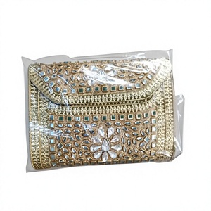 Opulent Handmade Mother of Pearl Clutch <b>Handbag</b> with Detachable Chain and Premium Shell Craft - Product Image 1