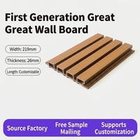 Panneau mural extérieur WPC à grain de bois 3D gaufré de qualité supérieure, 2e génération, co-extrusion, excellent revêtement mural pour façade de bâtiment moderne
