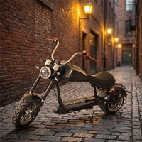 Scooter électrique à gros pneus Citycoco 2000W, best-seller, batterie lithium 60V, deux places, mobylette électrique pour adultes