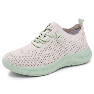 Women's Summer Casual Lace-Up Running Sneakers Breathable <b>Soft</b> Sole PVC Insole Cross-Border Couple Fashion Trend Walking <b>Shoes</b> - Product Image 5