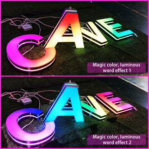 señalización acrílica con letras en color latón claro, señalización acrílica 3D - Product Image 5