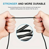 Cable de Datos Tipo-C a Tipo-C de 60W con Carga Rápida PD y Revestimiento Trenzado de 1M/2M/3M