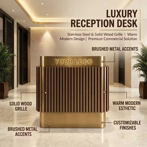 Factory Direct Sales Cash Counter Small Shop Beauty <b>Salon</b> Hotel Hair <b>Salon</b> Reception <b>Desk</b> Custom Design Minimalist Modern - Product Image 1