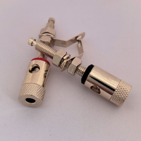 Plaqué or M5 Vis Haut-Parleur Amplificateur Binding Post Banana Jacks Connecteurs