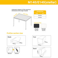 Gazebo de Aluminio para Jardín, Exterior, Permanente, con Techo de Láminas Impermeable y Resistente, Precio de Fábrica, Personalizable