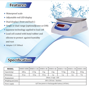 <span class=keywords><strong>IP68</strong></span> दर वाटरप्रूफ वजन स्केल डिजिटल वजन स्केल वजन मशीन - Product Image 6