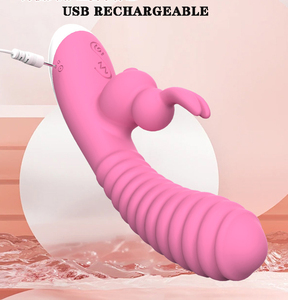 Vibratore Cinese a 10 Frequenze Impermeabile 2024 Nuovo Vibratore USB a Forma di Orsacchiotto Giocattolo Sessuale per Donne - Product Image 3