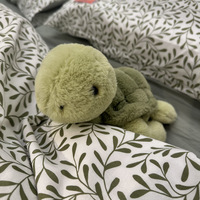 Peluche tortue douce et moelleuse, coussin animal en peluche, jouet tortue de mer mignon, poupée en peluche avec coquille brodée, cadeau pour enfants, fabrication sur mesure