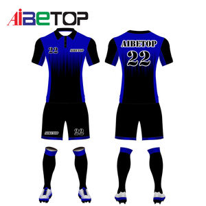 Kids Sportswear Günstige atmungsaktive Fußball uniform Boy Blank Fußball trikot Hochwertiges Stick trikot für Kinder - Product Image 3