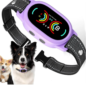कुत्तों के लिए ip67 वाटरप्रूफ छाल कॉलर, चुंबकीय चार्जर के साथ रिचार्जेबल, आसान प्रशिक्षण के लिए HD सहज रंग स्क्रीन - Product Image 1