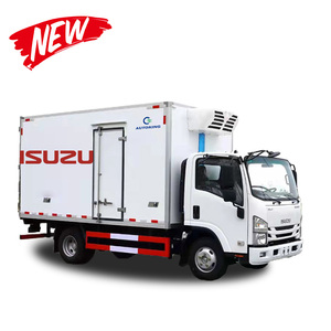 New Refrigerated Light Truck 4*2 Isuzu Refriger Van Used Freezer Trucks for Sale KV100 6 <b>Wheels</b> - Product Image 1