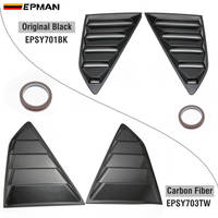 EPMAN Panneau de persienne de fenêtre latérale ABS 5-Vent Vent Scoop pour Chevrolet Chevy Camaro 16-20 EPSY701BK EPSY703TW