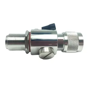 N Type Male To Female Bulkhead Rf Coaxial Connector Surge Protection Coaxial Lightning Arrester