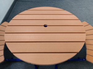 Bên ngoài quán cà phê Bàn và ghế đường phố và công viên đồ nội thất ngoài trời bàn tròn bằng gỗ Dã Ngoại bàn băng ghế - Product Image 5