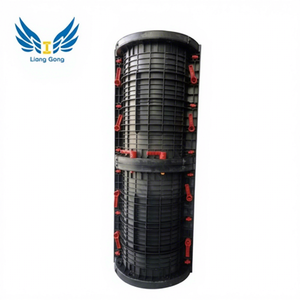 Panneau de coffrage en plastique ABS recyclable au design moderne pour colonnes rondes, facilement assemblable pour la construction en béton - Product Image 1