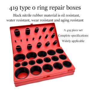 Nitrile Rubber O-Ring Set 419 Pcs Pipeline Seals Repair Kit for Pump and Pipe Systems - Product Image 3